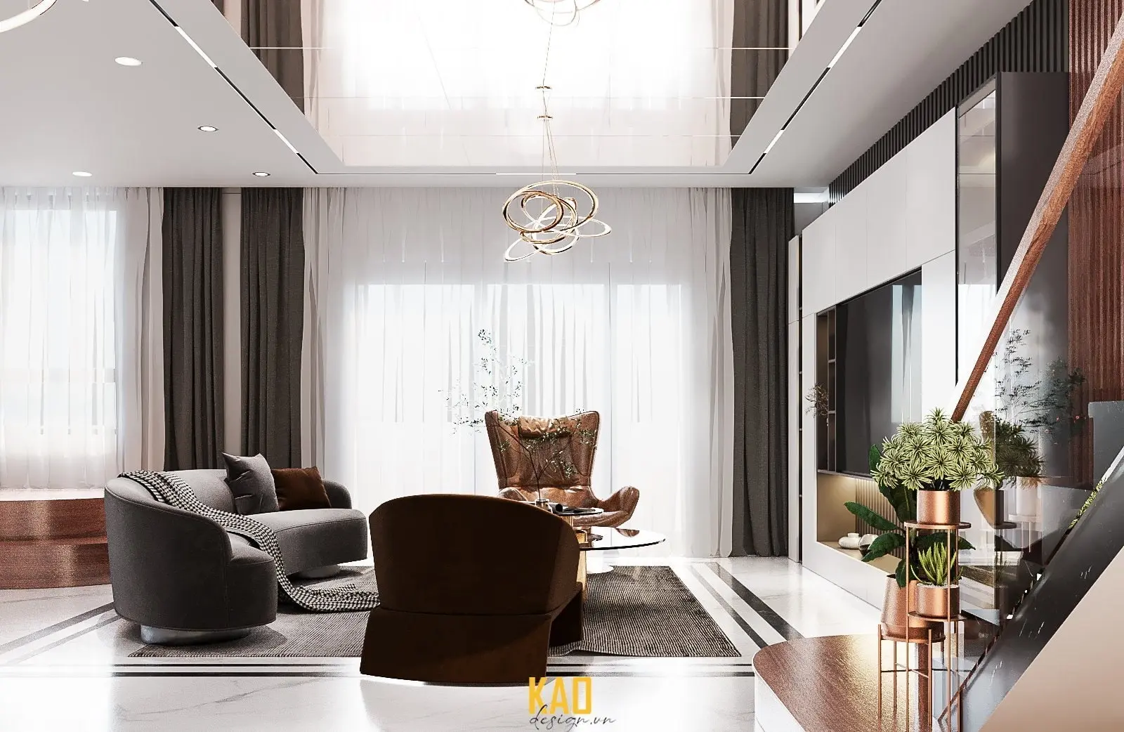 Penthouse Sadora Sala B2002 – nội thất KAO Design